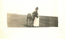 C-1910 Woman Pony Great Plains Pioneer Life RPPC Photo Postcard 22-9966 picture