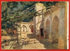 Antique Postcard Uzbekistan TASHKENT YARD OF ZANGI-ATA ART ISUPOV Russian OLD picture