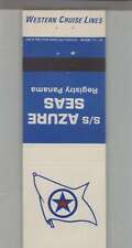 Matchbook Cover - Ship Line - SS Azure Seas Registry Panama picture