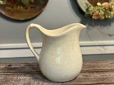 Antique farmhouse, ironstone creamer or pitcher small 5 inches Aged Crazing picture