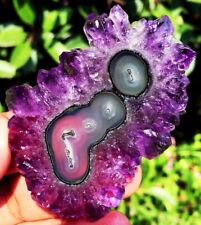 158CT WOW Boutique Natural Trapiche Star Purple Amethyst Flower Specimen ip1390 picture