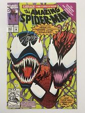 Amazing Spider-Man #363 Signed Stan Lee & Mark Bagley Key 3rd App Carnage VF/NM picture