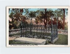 Postcard Brigham Young's Grave Salt Lake City Utah USA picture
