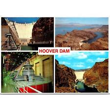 Postcard Arizona Hover Dam On Colorado River Arizona Nevada Border, Black Canyon picture