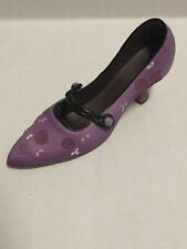Collectible Antique Miniature Popular Imports Stalgia If the Shoe Fits Purple   picture