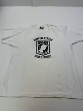 Vintage POW MIA Movie Shirt Large You Are Not Forgotten Military Single Stitch picture