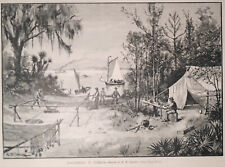 Shad-fishing In Florida  Harper's Weekly  - March 28, 1885 picture