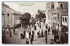 1909 A Promenade On The Midway Earls Court Exhibition London England Postcard picture