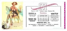Elvgren Pinup Advertising Blotter Calendar Cooling Off August 1959 CSI Cleveland picture