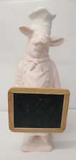 Vintage Chef Pig Statue 25
