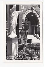 Convent Entrance St. Mary's Academy O'Neill Nebraska Jesus Statue RPPC Postcard  picture