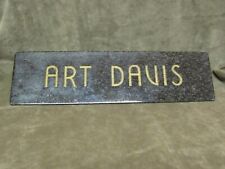 Rare 1940 s Art Deco Desk Name Plate ART DAVIS County Music Actor Singer Writer picture