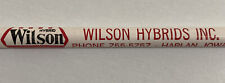 WILSON HYBRIDS INC HARLAN IOWA SEEDS AGRICULTURE ADVERTISEMENT VTG PENCIL picture