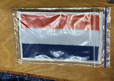 Holland Dutch Flag Clothing Patch Preowned Unused Good Condition picture