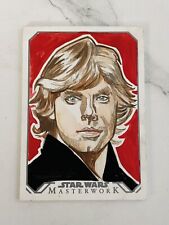 Topps Star Wars Masterwork Luke Skywalker Sketch Card NM 1/1 Tina Berardi 2016 picture