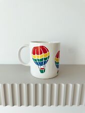 Vintage 1980 FTD Rainbow LGBTQ Hot Air Balloon Mug picture