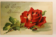 Postcard A Happy Birthday With Rose picture