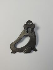 Walrus Lapel Pin Large Size Silver Color Metal  picture