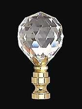 B&P Lamp® Crystal And Brass Finial, Tap 1/4-2F picture