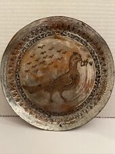 Vintage MCM Batsheva Israel Art Etched Copper Plate Lightweight picture