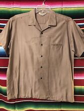 Vintage 1950s  100%  Cotton Loop Collar Rockabilly Shirt Dragon Design Size L picture
