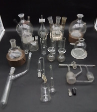 Lot of 23 Vintage Lab Pyrex/Kimax Glass Ware - Chemistry Apothecary Pharmacy picture