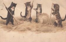 CAT KITTY Animals Vintage Postcard CPA #PKE751.U picture