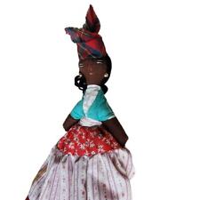 Vintage African Caribbean Handmade Cloth Doll Folk Art  picture