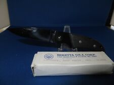 Rare Vintage Black BERETTA Folding Pocket Knife Model 403 Made in Japan picture