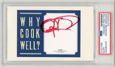 Anthony Bourdain ~ Signed Autographed Why Cook Well Red Ink Signature ~ PSA DNA picture