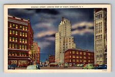 Syracuse NY-New York, State Tower Building, Yates Hotel, c1948 Vintage Postcard picture
