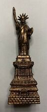 Vintage Statue of Liberty Cast Metal Statue 5.75” Freedom Souvenir New York T6 picture
