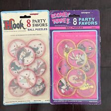 VTG Looney Tunes & Disney Unique Party Favors Ball Puzzles 1990 Tinker Tweety picture