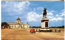 Thailand Siam Bangkok King Rama Statue old chrome Phorn Thip published postcard picture