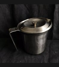 Rare Vintage MealPack Corp Stainless Steel Pitcher LID Double Wall 🇺🇸 USA picture