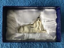 MALTESE DOG Trinket Box White Jeweled with Necklace Kingspoint Designs Excellent picture
