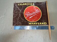 Swiss Fabric Brunette Maryland Cigarettes Vintage Souvenir Flag 1960s ? picture