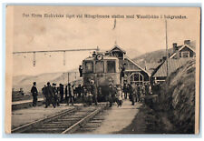 c1930's The First Electrician Taken at Riksgransen's Station Sweden Postcard picture