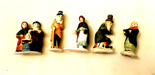 Lot of 5 Dep. 56 Christmas Village People Figurines Christmas and 2 other Lemas picture