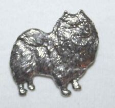 KEESHOND Dog Harris Fine PEWTER PIN Jewelry Art USA Made picture