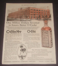 1921 O-Cedar Mop & O-Cedar Polish Print Ad - New Million Dollar Factory picture