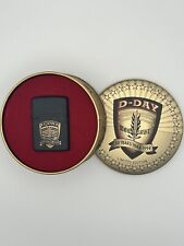 Vtg Zippo D-Day Normandy 50 Yrs 1944-1994 Ltd Edition Cigarette Lighter w/Tin picture