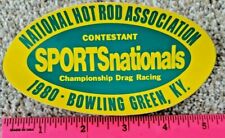 NHRA 1980 SPORTSNATIONALS BOWLING GREEN CONTESTANT DECAL/STICKER  picture