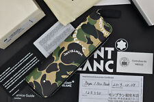 BAPE x MONTBLANC Sartorial Pen Pouch x1 w/ zip Camouflage Leather 125350 picture
