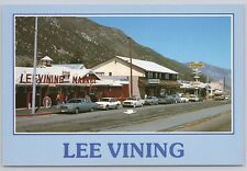 Lee Vining California, Market and Street Scene View, Old Cars, Vintage Postcard picture