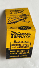1940s Matchbook. Williamson Supply, Pineville, WV. Supply His Majesty, King Coal picture