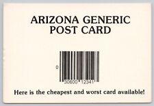 Arizona Generic Post Card, Cheapest & Worst, Vintage Postcard picture