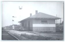 c1960 Templeton Iowa IA Railroad Vintage Train Depot Station RPPC Photo Postcard picture