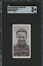 1939 Churchman's Cigarettes Kings Of Speed #25 Kenneth Bills Graded SGC 3 VG picture