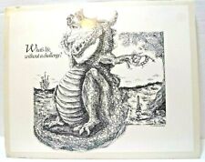 Dragon Lithograph Picture Life Challenge Knight Princess Captured Castle Bored picture